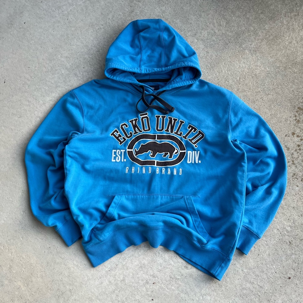 Ecko Unlimited Blue Hoodie for Men